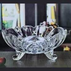 Fruteira Centro De Mesa Cristal 23cm  Saladeira Decorativa