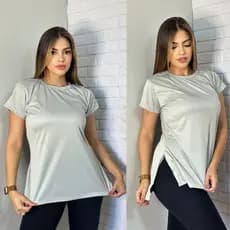 2 Blusas Academia Dry Fit Camisa Caminhada Musculação Treino camiseta tapa bum bum Feminina