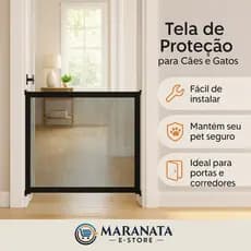 Tela de Proteção para Cães e Gatos | Barreira de Segurança Portátil – Fácil Instalação
