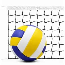 Rede de Biribol 4 Metros + Bola de Vôlei Vai inflada Kit Rede Volêi de Piscina + Bola de Volei