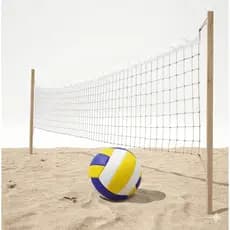 Rede de Volei  Branca 1 Faixa Oficial + Bola de Volei Inflada
