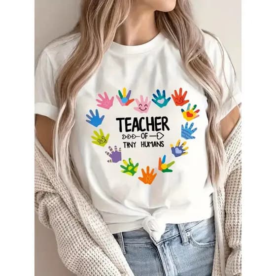 Camisa Feminina  Premium 100% algodão Casual Teacher
