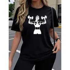 Camiseta 100% algodão Fitness Musculação Treino Academia