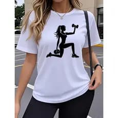 Camiseta 100% algodão 30.1 Casual Fitness Academia e Treino Desing Esportivo