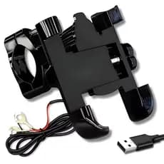 Suporte Moto com Carregador Firme Resistente ZL-MT-USB / Suporte Para Celular Bicicleta E Moto MM-ZXC