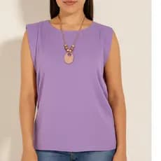 Regata Feminina com cava Lateral/ Regata feminina tecido viscolinho