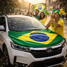Kit Bandeira Brasil Capa Capô Retrovisor Carro 2 Bandeiras Haste Torcedor Torcida Seleção Copa do Mundo Futebol Mundial