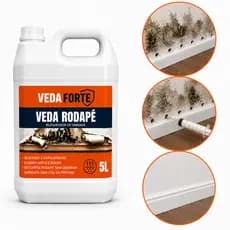 Veda Rodapé 5L Impermeabilizante Anti Umidade Parede