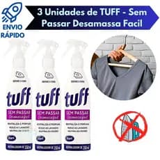Kit 3 Desamassa Fácil Sem Passar Tuff Start 350ML Perfuma E Neutraliza Odores