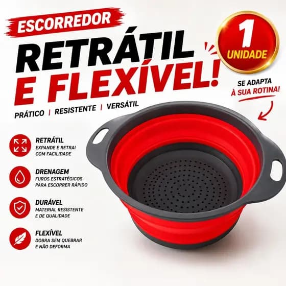 Escorredor de Alimentos para Macarrão Arroz e Legumes