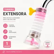 Bico para Torneira Cozinha Extensor 1 Unidade