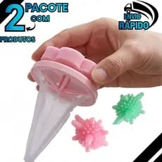 Coletor de Pelo para Máquina de Lavar + Bolinhas de Limpeza