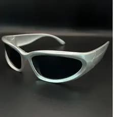 Óculos De Sol Y2K Preto Punk Esportes Designer Feminino E Masculino Moda Futurista Steampunk Com Proteção Uv400