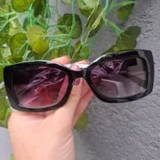 Óculos de Sol Feminino Quadrado Preto Retrô Fashion UV400