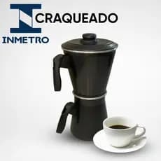Cafeteira Econômica 1L Alumínio Craquelado – Qualidade e Praticidade para o Seu Café