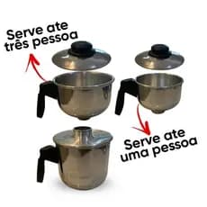 Cuscuzeira Duplex 2 em 1 a Vapor – Porção Individual, Mini para Cuscuz e Legumes