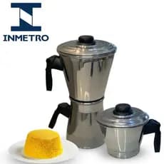 Kit 3 em 1: Cafeteira, Cuscuzeira e Fervedor: POLIDO