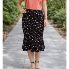 Saia Plissada Feminina Tamanho Único tecido crepinho Elegante Estampada moda evangelica