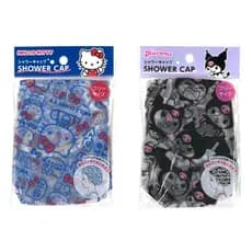 Touca De Banho Sanrio , Elástica Reutilizável De Plástico EVA Para Banheiro Tamanho Livre (Hello Kitty , Kuromi)
