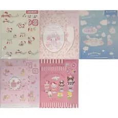 Conjunto De Cartas Sanrio Direto Do Japão 8 Papel De Escrita + 4 Envelopes + Estação De 5 Adesivos (Hello Kitty , My Melody , Cinnamoroll , Marroncream , Characters)