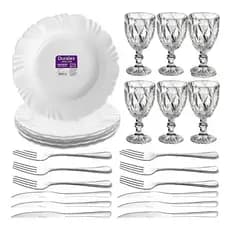 Super Kit Aparelho De Jantar 24 Peças - Kit Completo Jantar