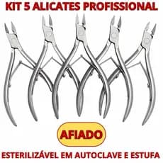 Alicate De Cutícula Unha Manicure PROFISSIONAL Original Lâminas Em Aço Inox
