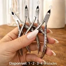 Kit 5/4/3/2 Alicates Unha AFIADO Profissional Premium Cutícula Manicure Pedicure Esmaltacao
