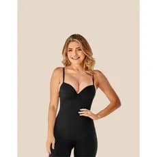 Cinta Modeladora Macaquinho Plus Size Com Bojo Alta Compressão  Reduz Barriga Alças Reforçada
