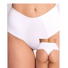 Kit 3 Calcinhas Fio Duplo Cintura Alta Super Confortavel Basica Pefeito Dia a Dia Tons Sortidos