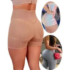 Calcinha Enchimento Aumenta Bumbum e Quadril Modela Bumbum e Quadril Empina Bumbum Short Kardashian