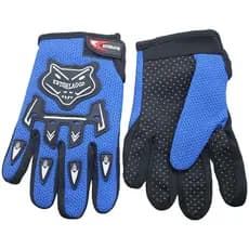Luva Motoqueiro Motociclista Esportiva com Proteção Antiderrapante Azul