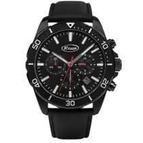RELÓGIO DE PULSO PULSEIRA FERRO KNUP PRATA/PRETO KPSW46