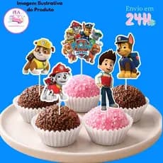 Toppers para Docinhos Patrulha Canina Tags Doces Festa/Aniversário ENVIO IMEDIATO