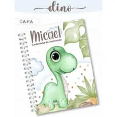 Caderneta De Vacinação Menino Dino Baby Personalizada com nome Capa Dura Versão 7 Ediçao