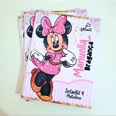 Caderno brochura personalizado grande 96 folhas Capa dura