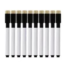 20 Canetas Preta Para Quadro Branco Com Apagador