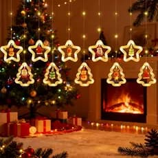 3.5 M Cordão De Luzes De Cobre LED Cascata Natal De Cobre Para Decoração Iluminação De Natal O1