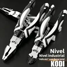 Alicate Elétrico Titanium Multiuso, Descascador Crimpador e Cortador de Fios F18