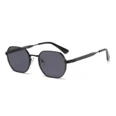 Óculos de sol femininos poligonais retrô, marca elegante, armação de Metal pequena, óculos de sol gradiente Phnom Penh