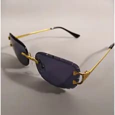 Óculos De Sol Quadrados Clássicos Sem Moldura Com Corte De Diamante Para Homens E Mulheres