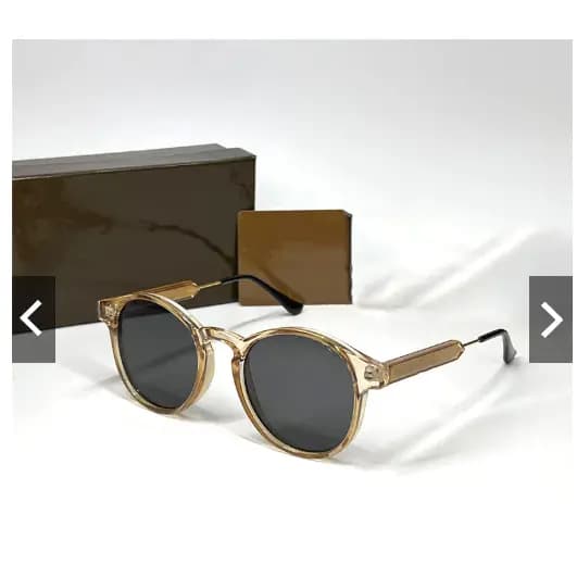 Óculos de sol retrô novos e na moda, com armação redonda transparente, estilo fashion internacional