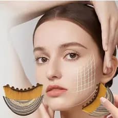 Escova de Massagem Ergonômica para Drenagem Linfática Suave, para Contorno Facial e Elevação da Linha do Maxilar, escova