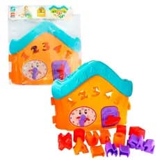 Casinha interativa com Letras e Números: brinquedo educativo que incentiva o aprendizado infantil.