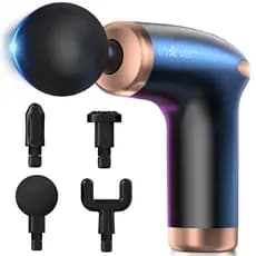 INOVA Pistola de Massagem Profissional 6 Níveis Massageador Muscular com 4 Acessórios