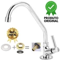 Torneira Cozinha Pia Mesa Bica Móvel 100% Metal Lacqua
