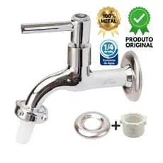 Torneira Jardim Luxo Longa 100% METAL Lacqua