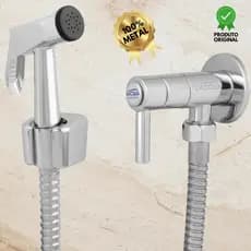Ducha Higiênica Luxo em Metal 100% para Banheiro/Lavabo