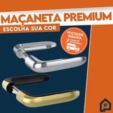 Maçaneta Alavanca para Portas Cor Cromada  Oxidada - Universal Fechaduras Premium