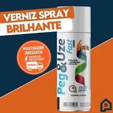 Tinta Spray Uso Geral 350ML Verniz Incolor Tekbond Secagem Rápida