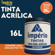 Tinta Acrílica 16 Litros | Alta Cobertura | Interior e Exterior | Rendimento Profissional